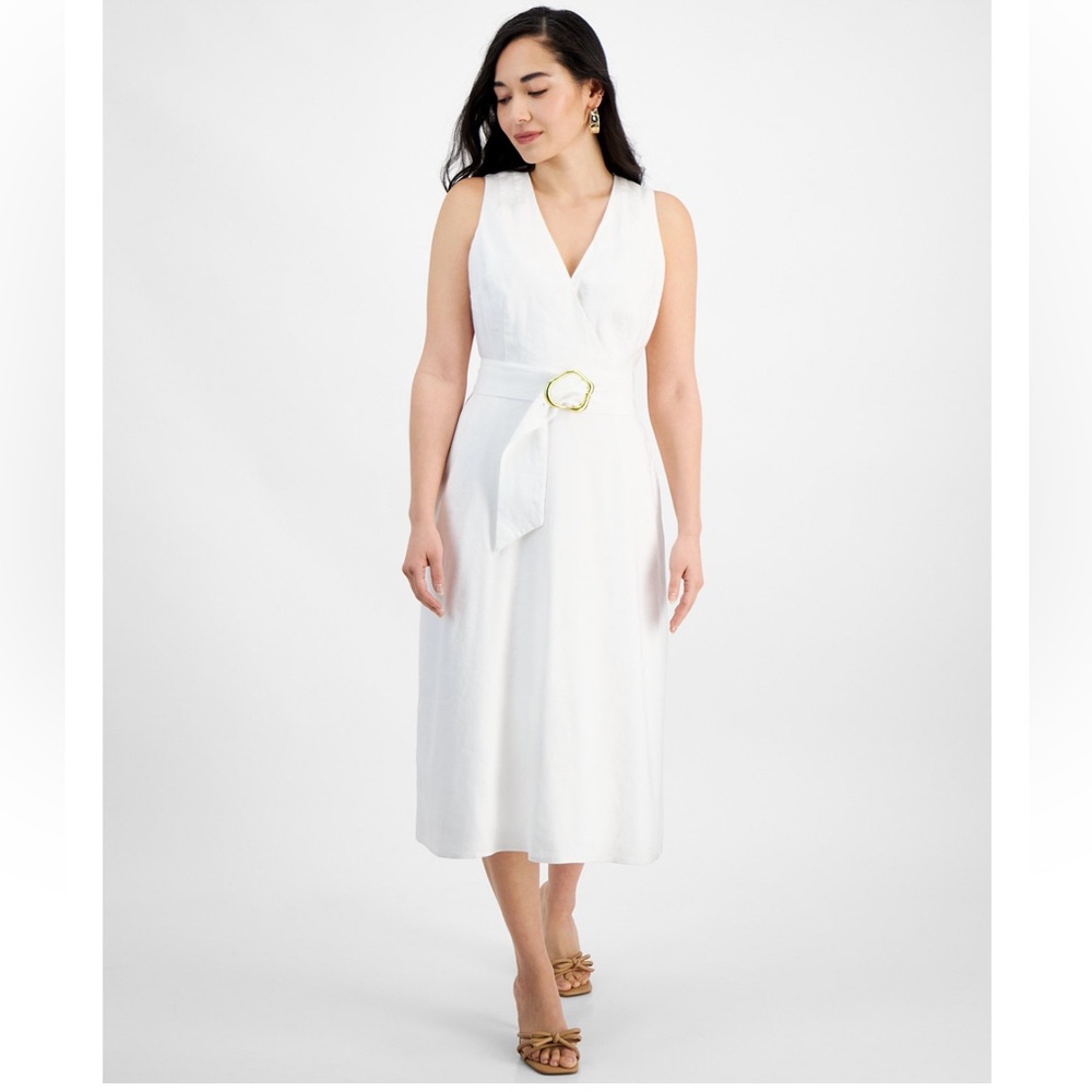 I.n.c international linen dress size: xl